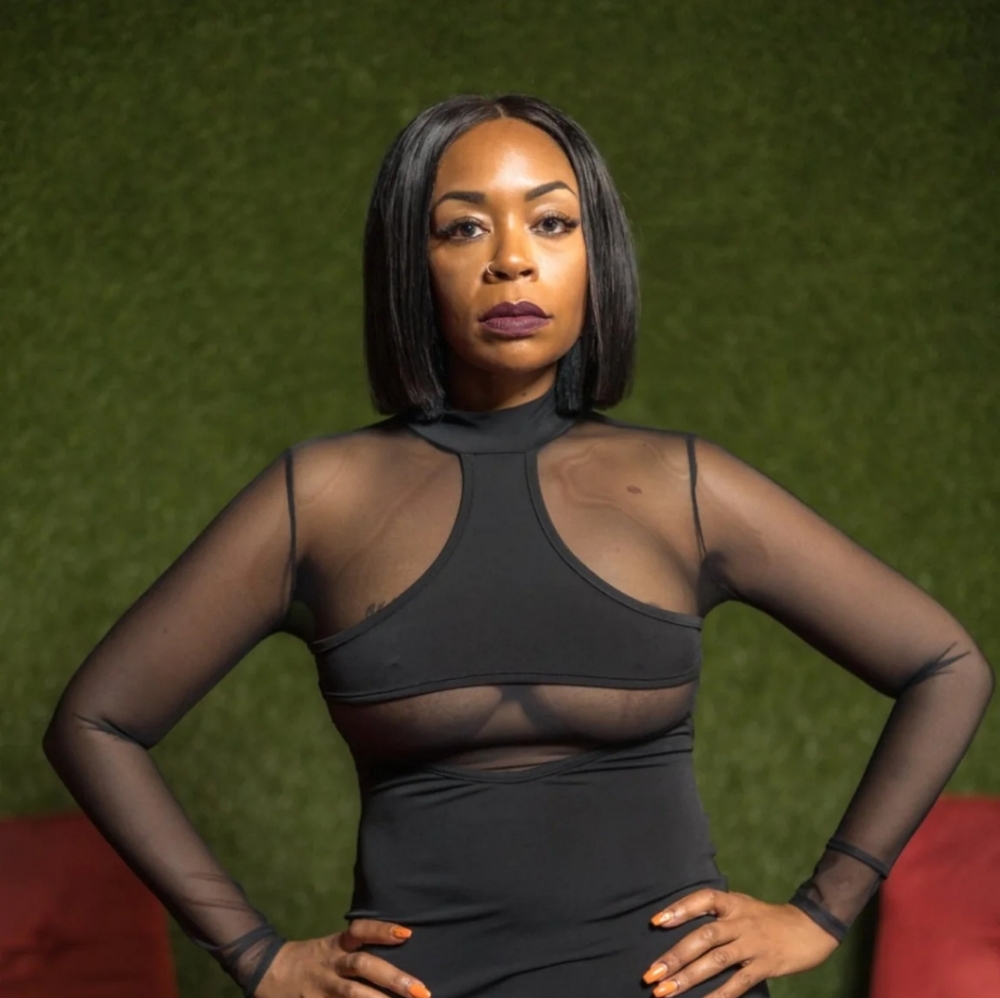 Black fitted dress